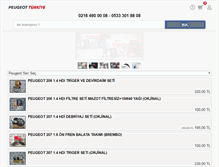 Tablet Screenshot of peugeotturkiye.com